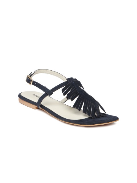 

Lavie Women Navy Solid Sandals, Navy blue