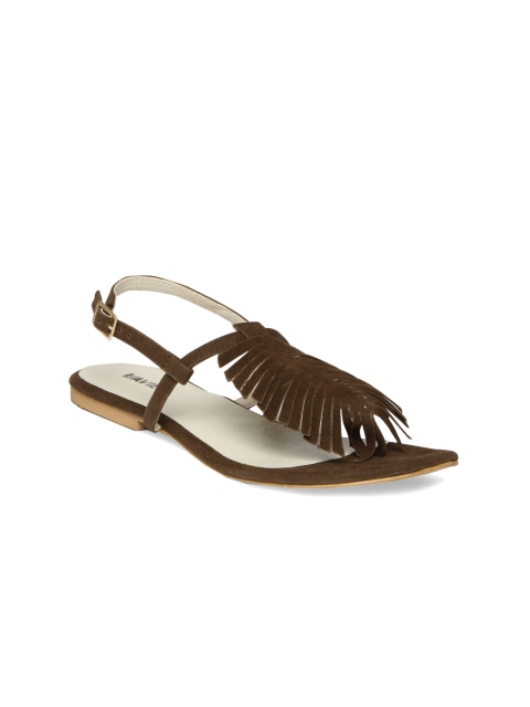 

Lavie Women Brown Solid Sandals