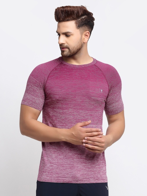 

VENITIAN Men Purple Slim Fit T-shirt