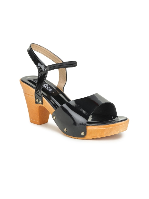 

SAPATOS Black Block Peep Toes