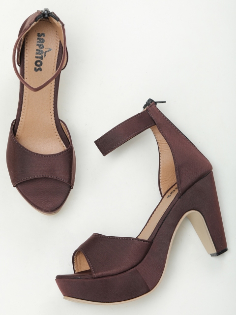 

SAPATOS Women Brown Block Heels Sandals