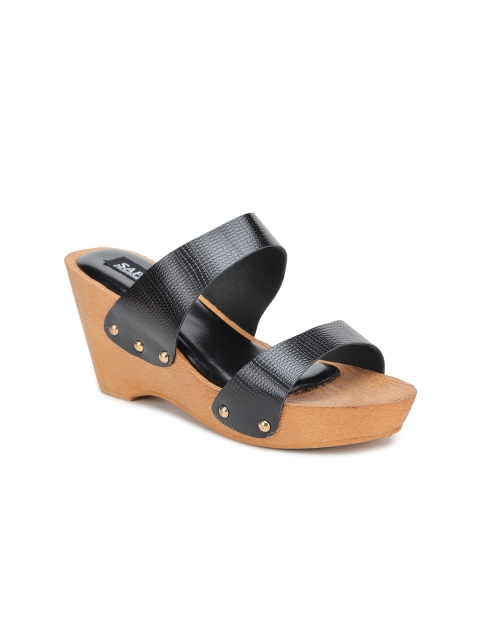 

SAPATOS Black Wedge Sandals