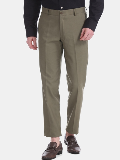 

Excalibur Men Green Slim Fit Formal Trousers