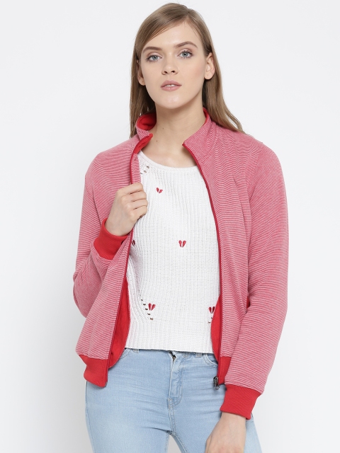 

Cloak & Decker by Monte Carlo Red & Pink Striped Sweatshirt