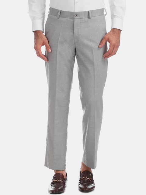 

Excalibur Men Grey Formal Trousers