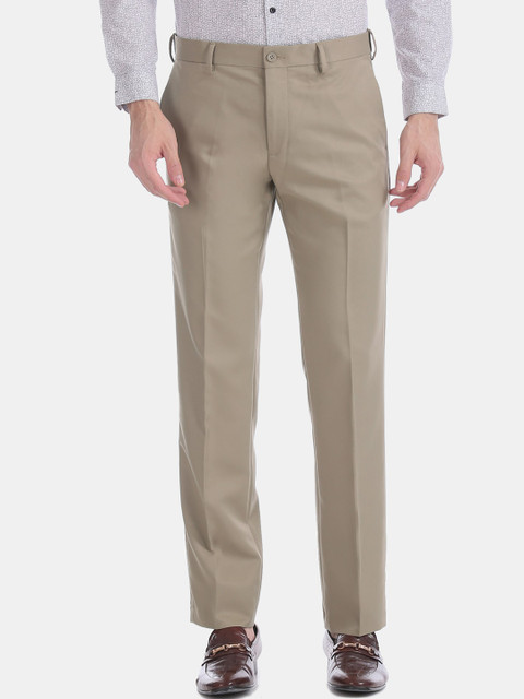 

Excalibur Men Brown Formal Trousers