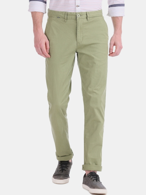 

Ruggers Men Green Slim Fit Trousers