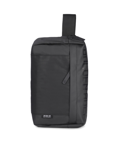 

THE CLOWNFISH Black Waterproof Cross Body Bag
