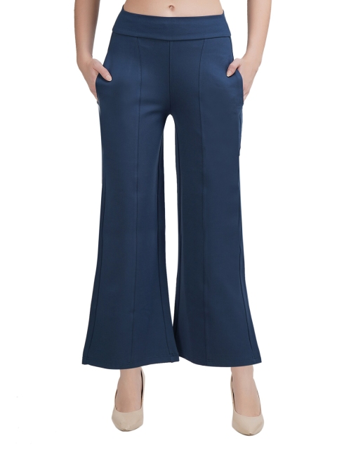 

STALK Women Blue Solid Slim-Fit Treggings