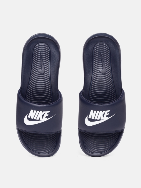 

Nike Men Blue Printed Victori One Sliders