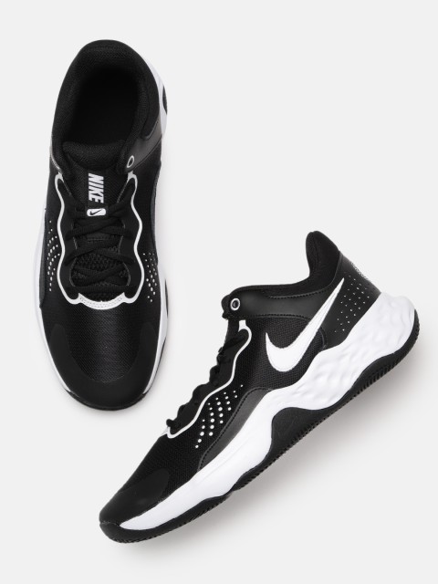 

Nike Men Black & White Perforated Fly.By 3 Mid-Top Basketball Shoes