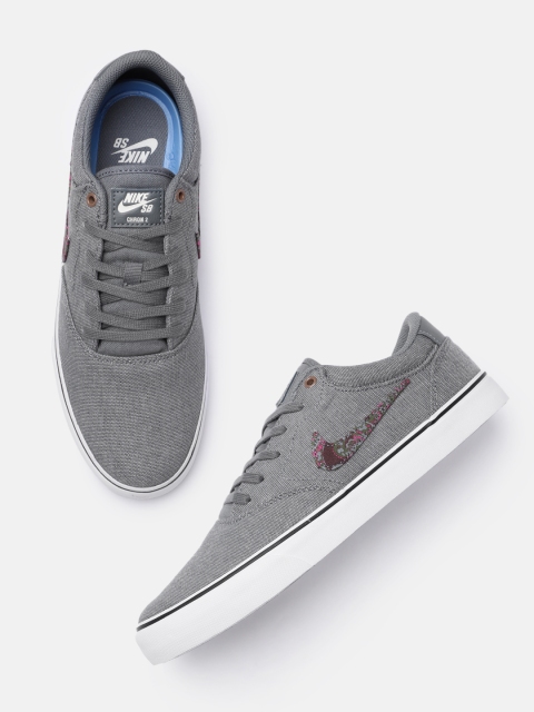 

Nike Unisex Grey Chron 2 Premium Skateboarding Shoes