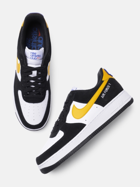 

Nike Men Black and White AIR FORCE 1 '07 LV8 Sneaker