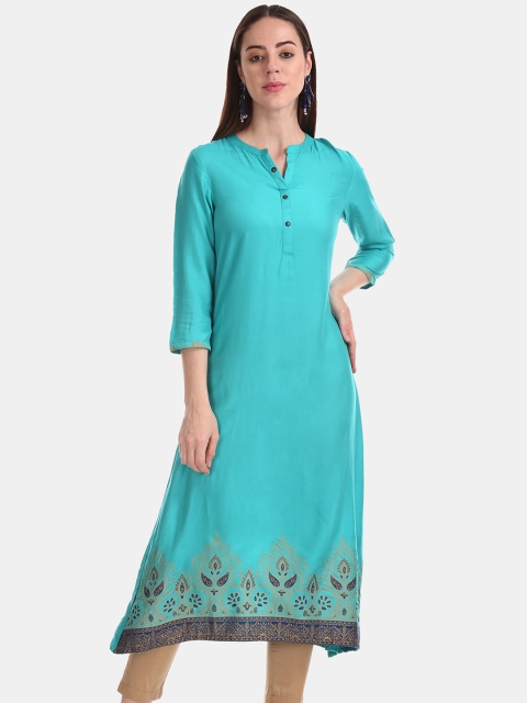 

Anahi Women Blue Ethnic Motifs Kurta