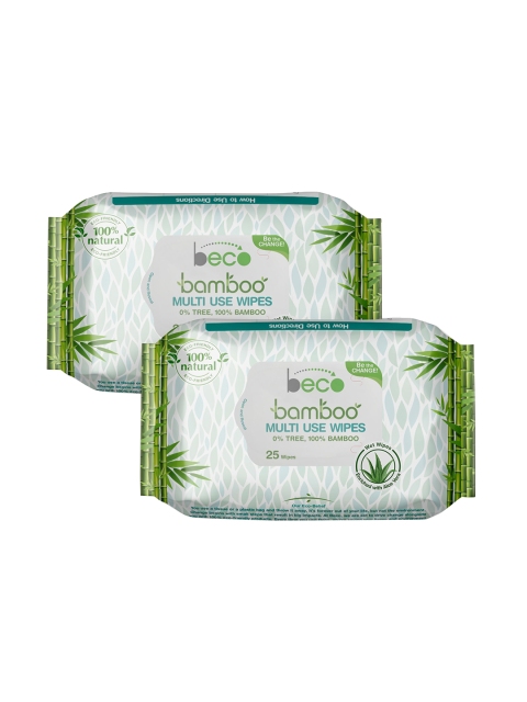 

beco Pack of 2 Wet Wipes - 25 Pcs Each, White