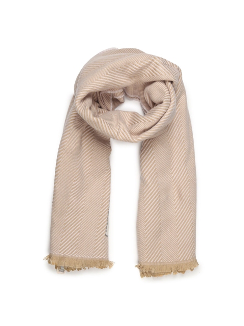 

Ted Baker Women Pink & Beige Striped Scarf