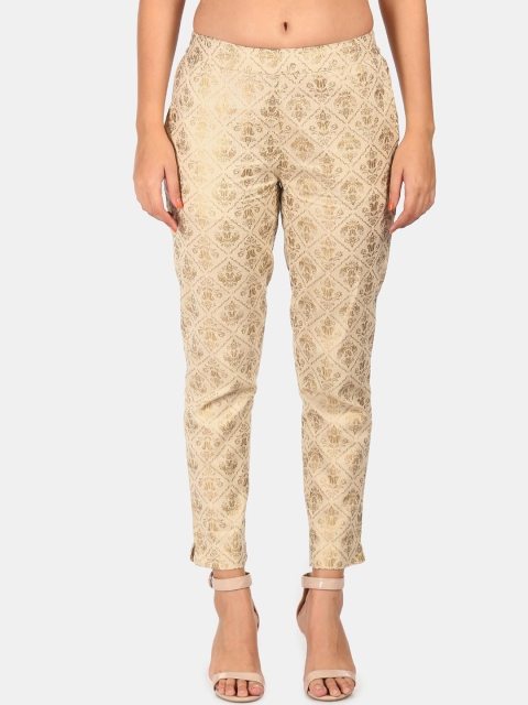 

Anahi Women Gold-Toned Ethnic Motifs Printed Trousers