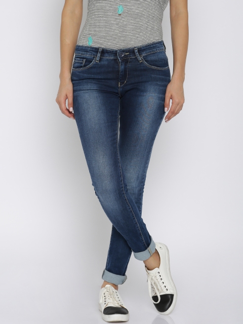 

SPYKAR Blue Low-Rise Jeggings