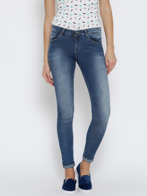 

SPYKAR Women Blue Selena Skinny Fit Low-Rise Clean Look Jeans