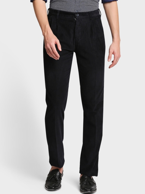 

ColorPlus Men Blue Pleated Trousers