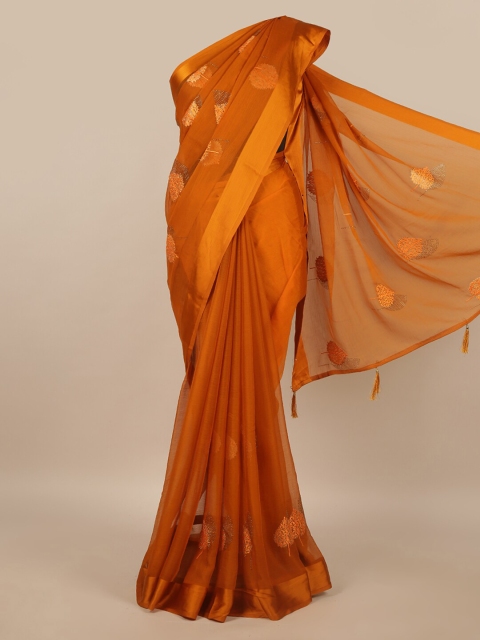 

Pothys Orange Woven Design Saree