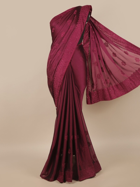 

Pothys Burgundy Woven Design Saree