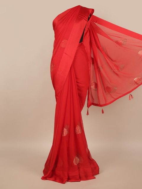 

Pothys Red Woven Design Saree