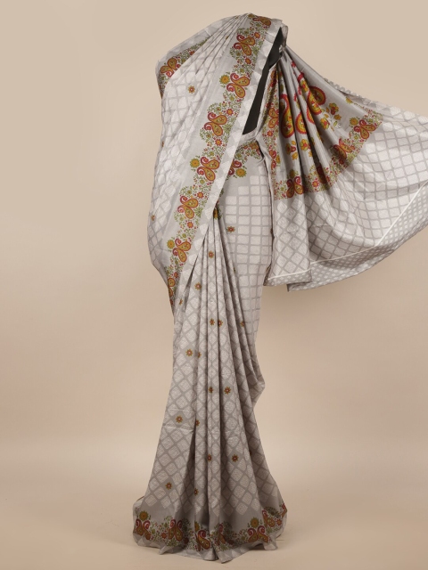 

Pothys Grey & White Saree