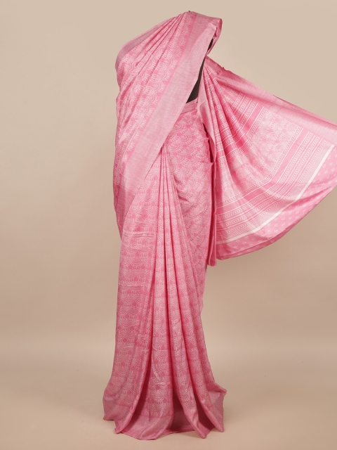 

Pothys Pink & White Saree