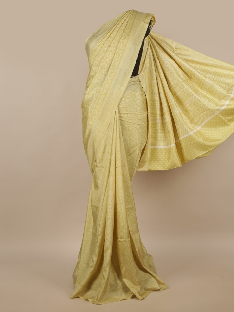 

Pothys Yellow Floral Saree