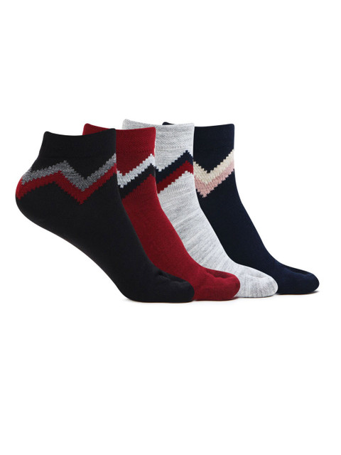 

Bonjour Woman Pack Of 4 Assorted Ankle-Length Socks