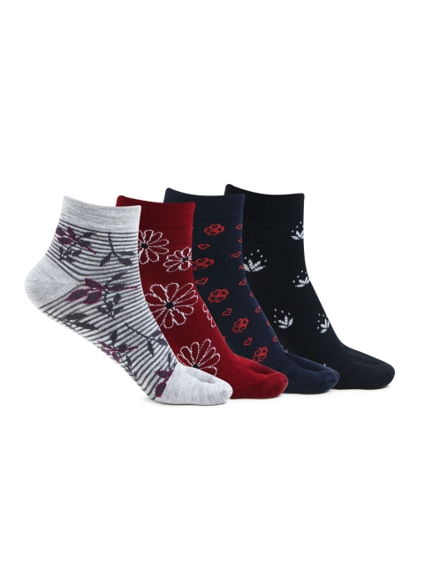 

Bonjour Women Assorted Pack Of 4 Patterned Socks