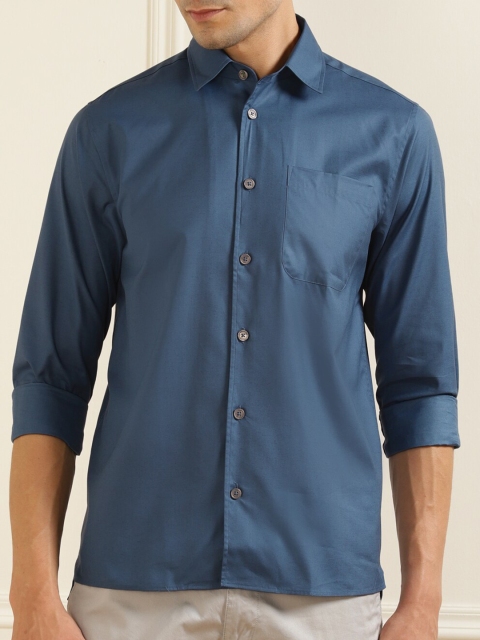 

Ted Baker Men Blue Semi Sheer Casual Shirt