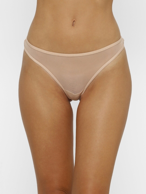 

FOREVER 21 Women Beige-Coloured Solid Bikini Briefs 25256905