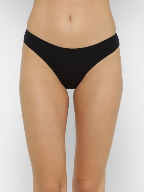 

FOREVER 21 Women Black Solid Bikini Briefs