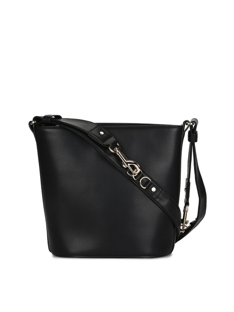 

Ted Baker Black Leather Structured Sling Bag