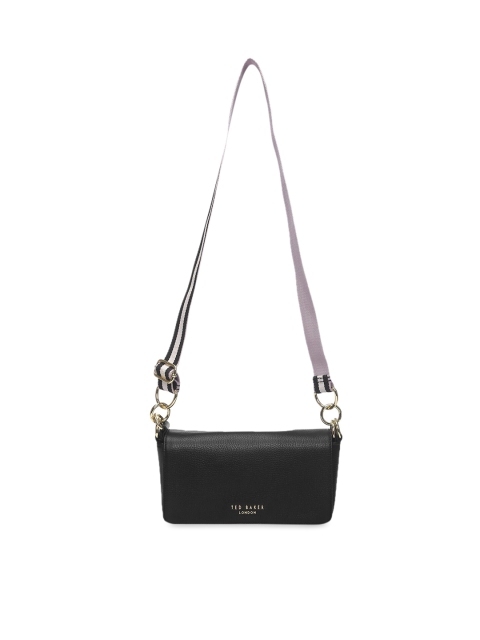 

Ted Baker Black Leather Structured Sling Bag