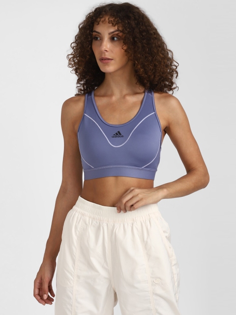 

ADIDAS Purple & White DRST Summer Workout Bra