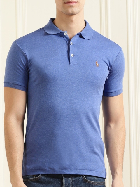 

Polo Ralph Lauren Men Blue Polo Collar T-shirt