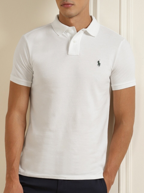 

Polo Ralph Lauren Men White Polo Collar T-shirt