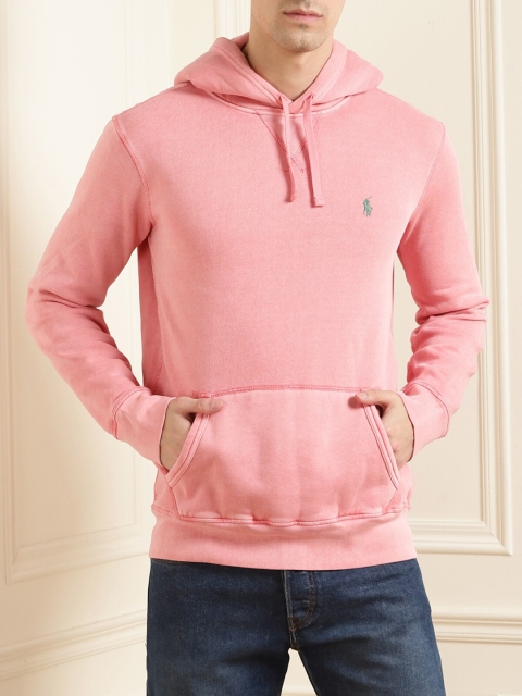 

Polo Ralph Lauren Men Pink Hooded Sweatshirt