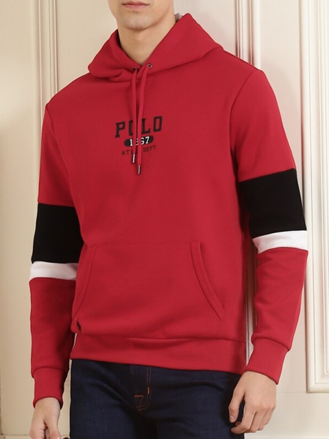 

Polo Ralph Lauren Men Red Hooded Sweatshirt