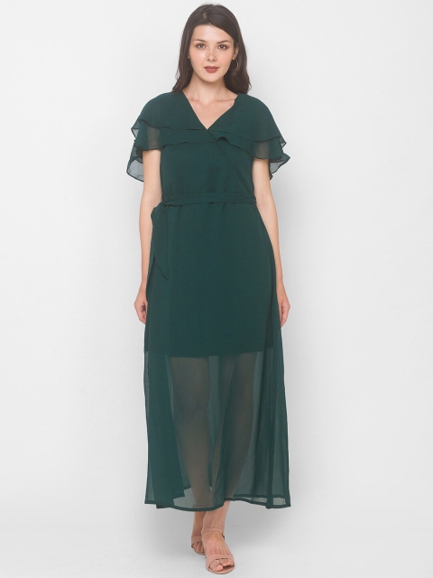 

Iti Green Georgette Maxi Dress