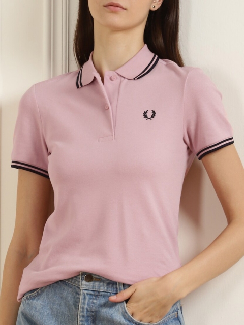 

Fred Perry Women Pink Polo Collar T-shirt