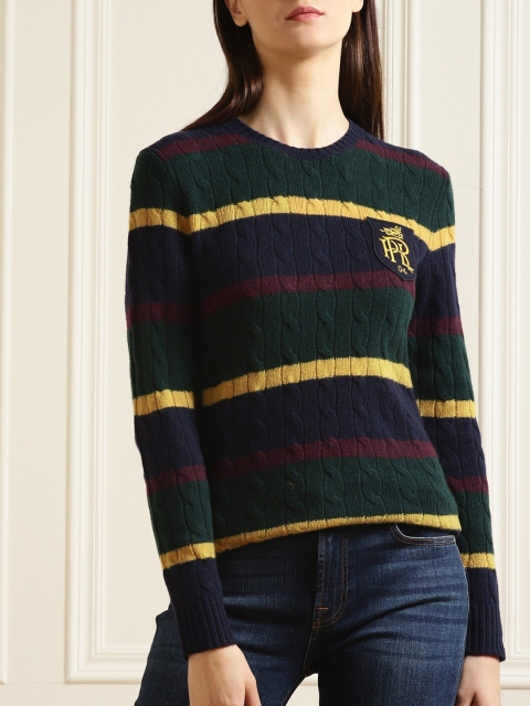 

Polo Ralph Lauren Women Multicoloured Striped Pullover, Multi