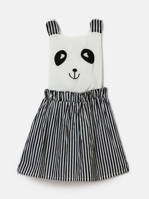 

Hopscotch White Striped Dress