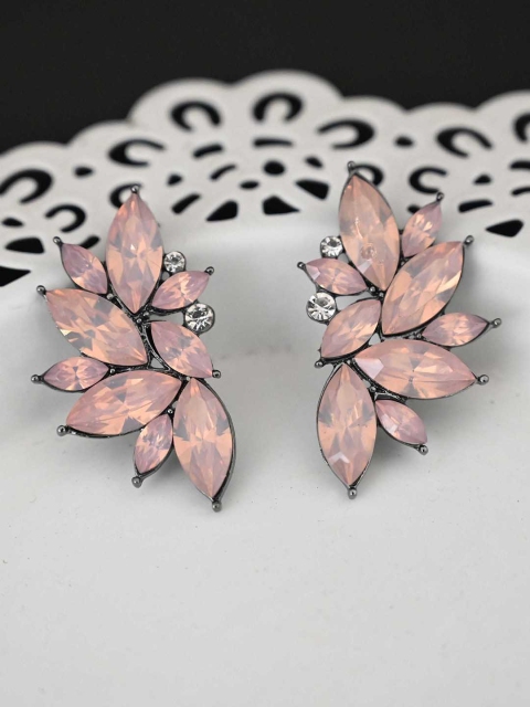 

justpeachy Pink Contemporary Studs Earrings