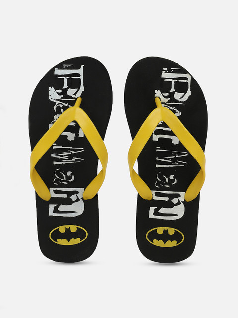 

Free Authority Men Black & Yellow Batman Printed Thong Flip-Flops