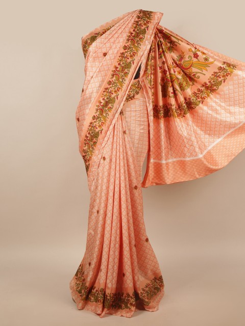 

Pothys Peach-Coloured Saree
