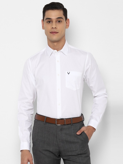 

Allen Solly Men White Slim Fit Pure Cotton Formal Shirt